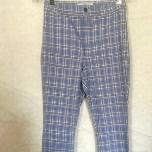 Women's Hollister Plaid Pants Stretch Size Medium Like New Condition